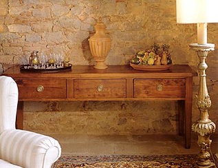 Консоль  из массива дерева, DOLFI