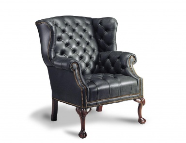 Кресло в кожаной обивке, Francesco Molon