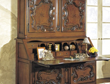 Секретер из натурального дерева, Francesco Molon (бюро секретер для кабинета, италия)