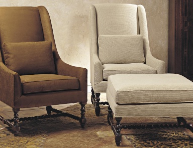 Кресло в текстильной обивке, Francesco Molon