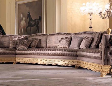 Угловой диван в текстильной обивке, Jumbo Collection