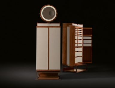 Шкаф из древесины ореха каналетто Oro, Giorgetti