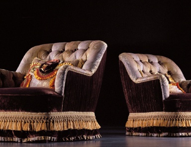 Кресло в текстильной обивке, Francesco Molon