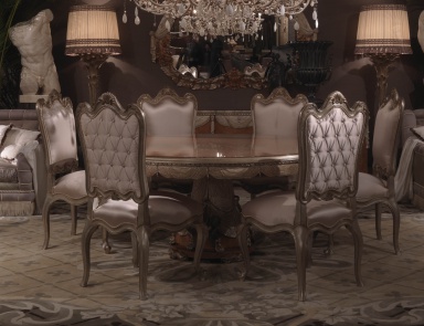 Круглый стол на резной ножке LAC, Jumbo Collection