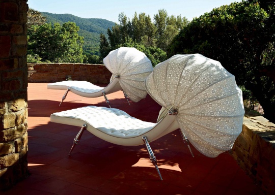 Шезлонг Sveva capitonne