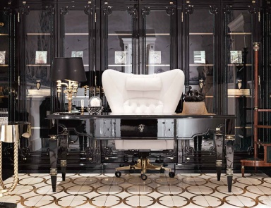 Письменный стол Windsor из натурального дерева, Visionnaire