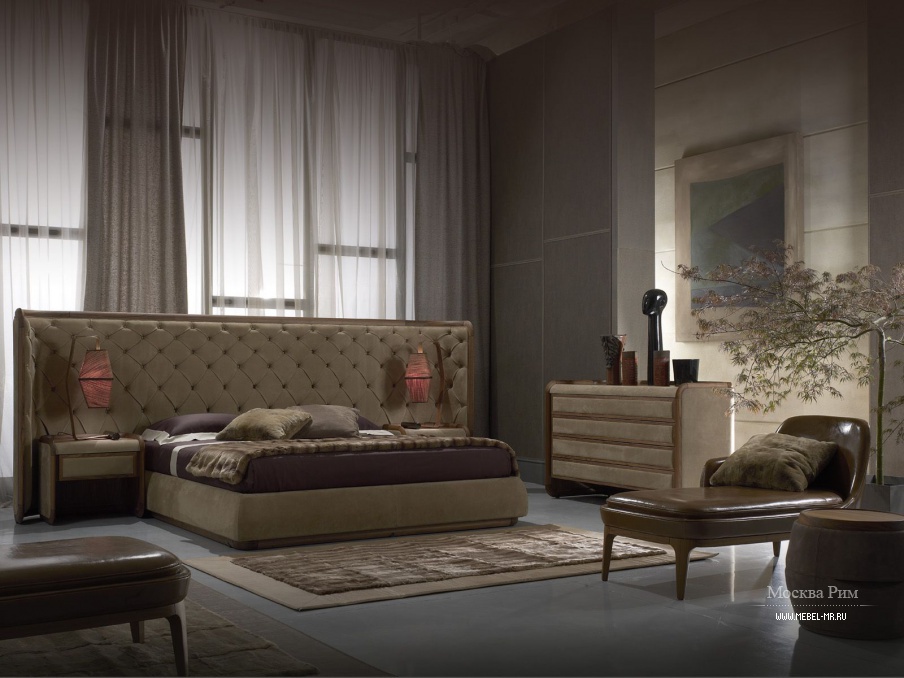 Гарнитур для спальни в кожаной отделкой My Luxury, Ulivi