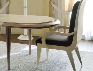 Стул с каркасом из натурального дерева, Tura  (мебель для столовой арт деко (ар деко))