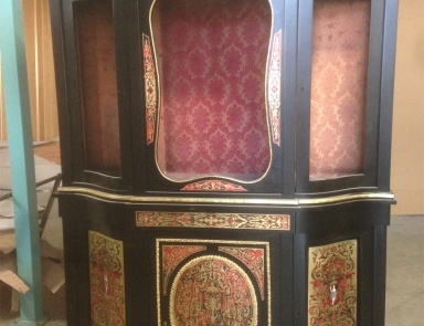 Витрина Boulle из натурального дерева, Marconi Arte