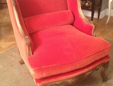 Кресло с текстильной обивкой Regency Bergere, Moissonnier