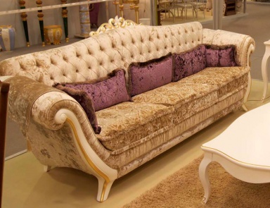 Трехместный диван с декоративными подушками, Bbelle