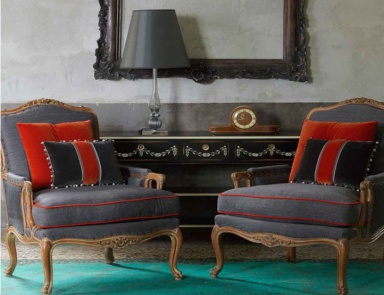 Кресло в текстильной обивке, Salda 