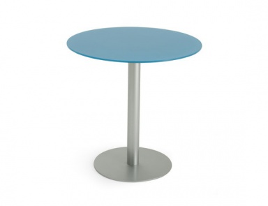 Стол обеденный круглый на стальном основании Aqua, Edra