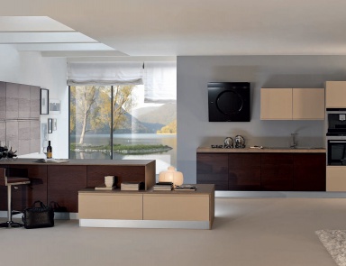 Кухня (гарнитур для кухни) в отделке лаком Arcobaleno, Arrex le cucine