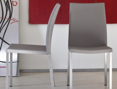 Стул в кожаной обивке Mery, Bonaldo