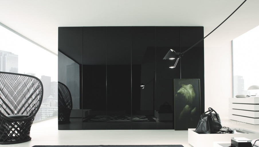 Минималистский гардеробный шкаф Reflex battente, Rossetto Armobil