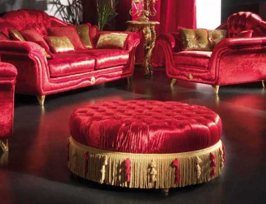 Пуф с каркасом из дерева Luxor Maxi, SAT Export