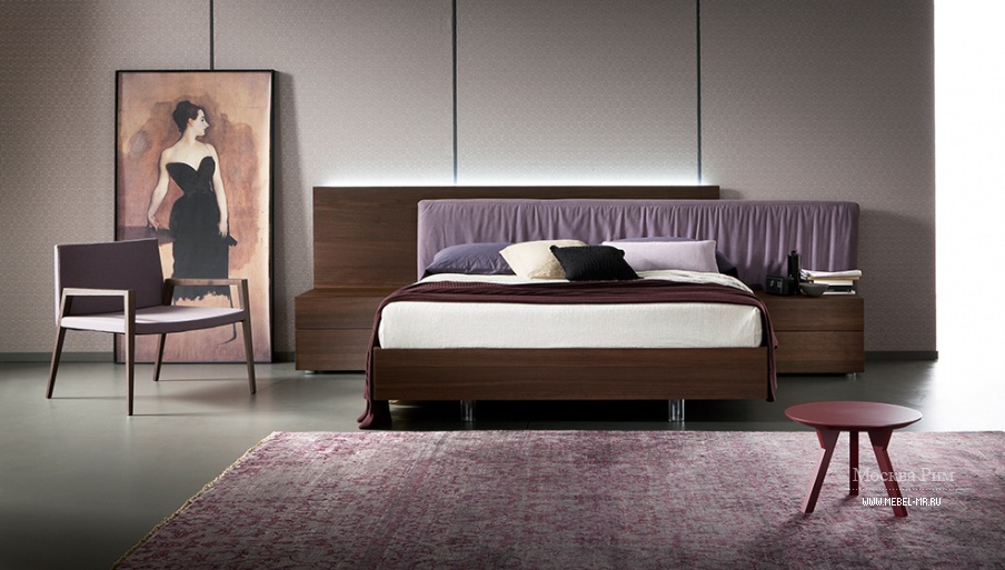 Изысканная двуспальная кровать Edge ,Rossetto Armobil