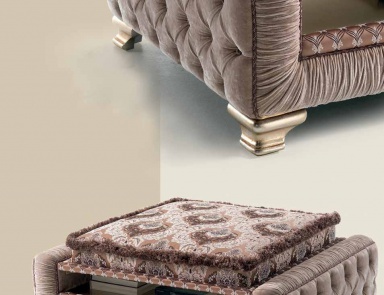 Пуф с каркасом из дерева Royal, SAT Export