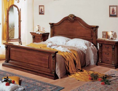 Кровать с высоким фигурным изголовьем Orchidea, Arve Style