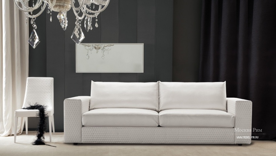 Двухместный диван Dominò, коллекция Luxury, Rossetto Armobil