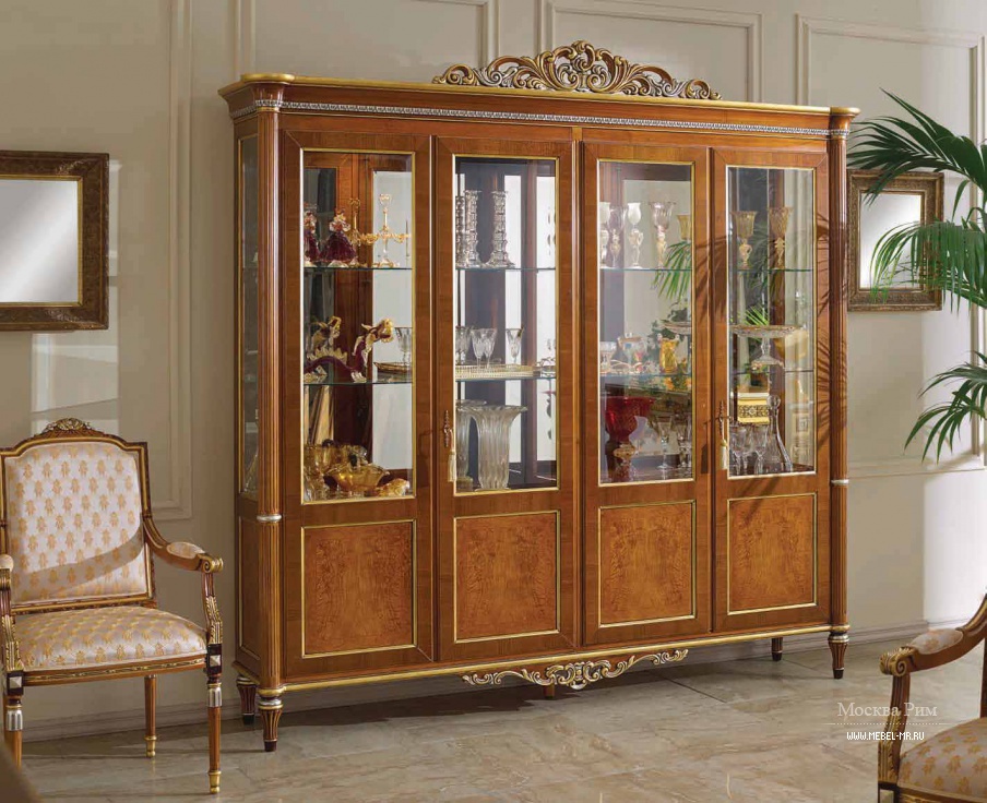 Витрина с каркасом из натурального дерева, Scappini & C