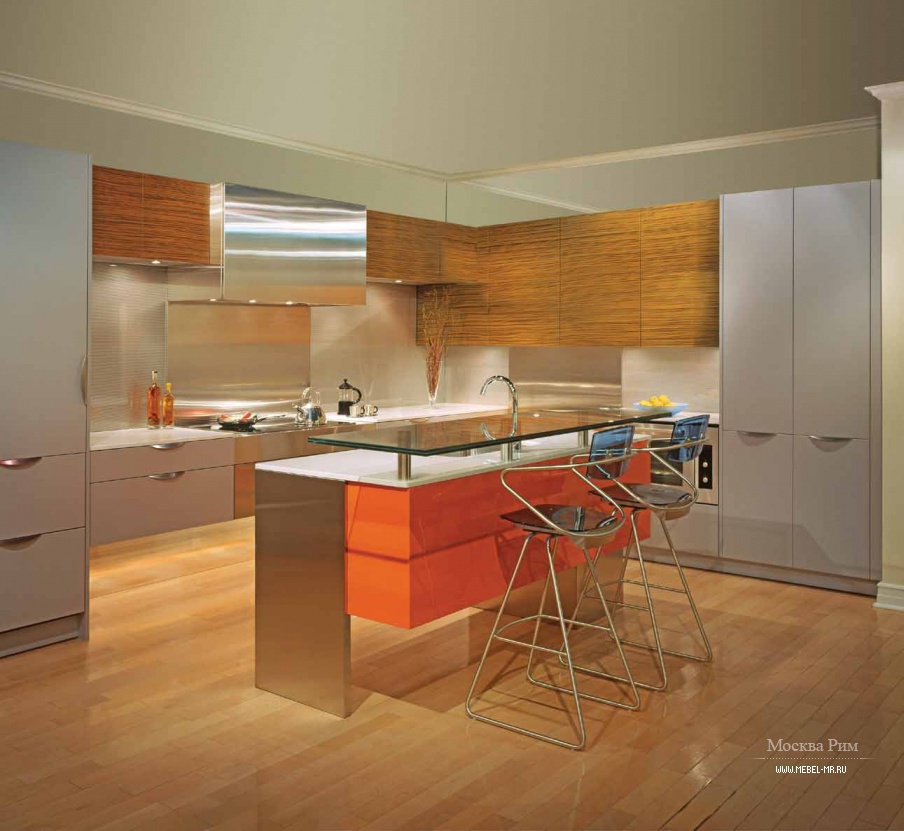 Гарнитур для кухни в отделке лаком Contemporary Comp. 8, Neff Kitchens