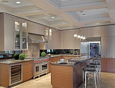 Гарнитур для кухни с гофрированным фасадом Contemporary Comp. 23, Neff Kitchens