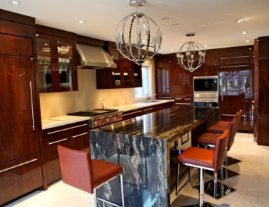 Гарнитур для кухни в шпоне и мраморе Contemporary Comp. 26, Neff Kitchens