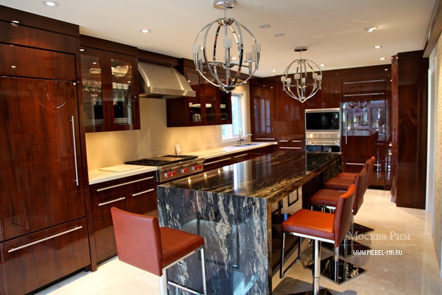 Гарнитур для кухни в шпоне и мраморе Contemporary Comp. 26, Neff Kitchens