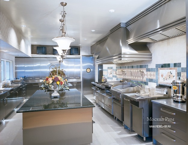 Гарнитур для кухни из стали и мрамора Contemporary Comp. 29, Neff Kitchens