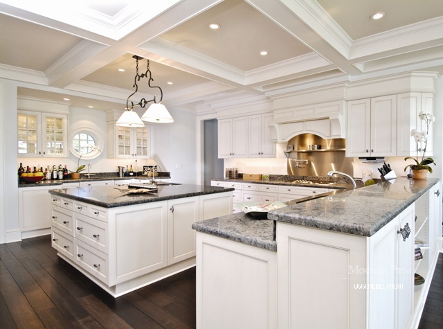 Гарнитур для кухни в лаке с мраморным топом Transitional Сomp.1, Neff Kitchens