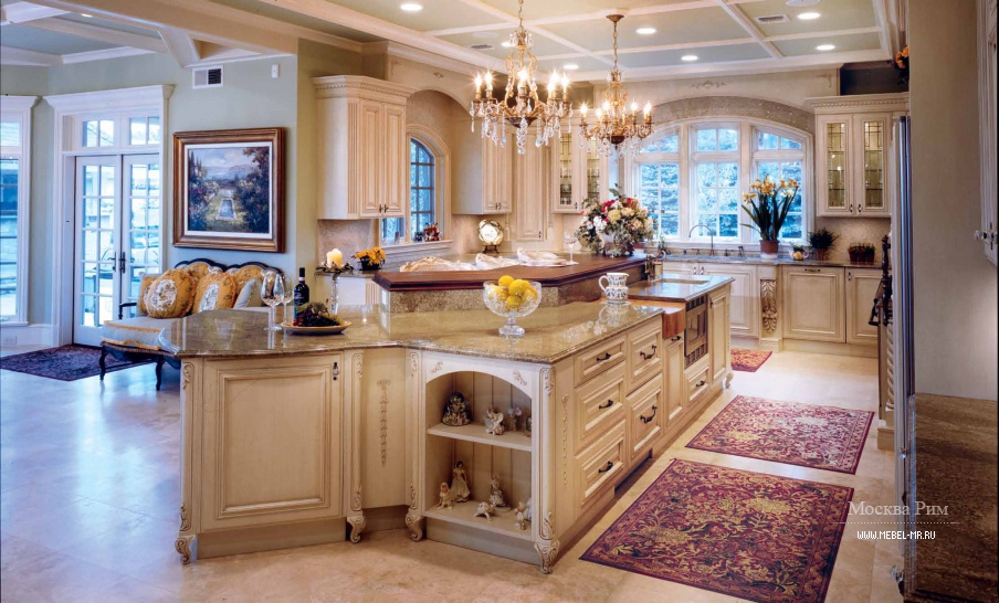 Гарнитур для кухни с кованой фурнитурой Traditional Сomp.9, Neff Kitchens