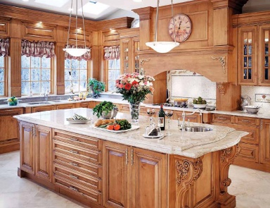 Гарнитур для кухни с богатой резьбой ручной работы Traditional Сomp.13, Neff Kitchens