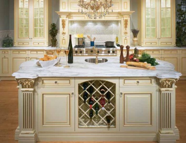 Гарнитур для кухни с позолоченной резьбой ручной работы Traditional Сomp.15, Neff Kitchens