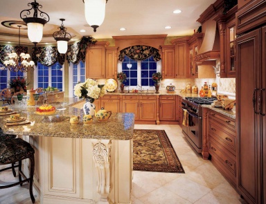 Гарнитур для кухни из ценных пород древесины Traditional Сomp.17, Neff Kitchens