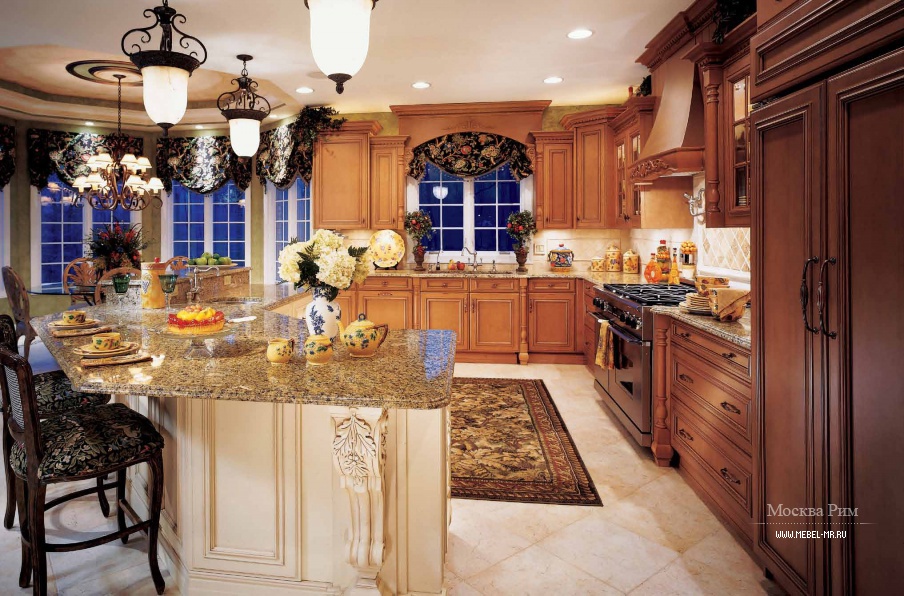 Гарнитур для кухни из ценных пород древесины Traditional Сomp.17, Neff Kitchens