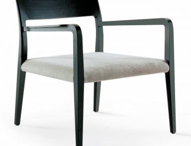 Кресло в кожаной / текстильной обивке, Flip (armchair) - Poliform
