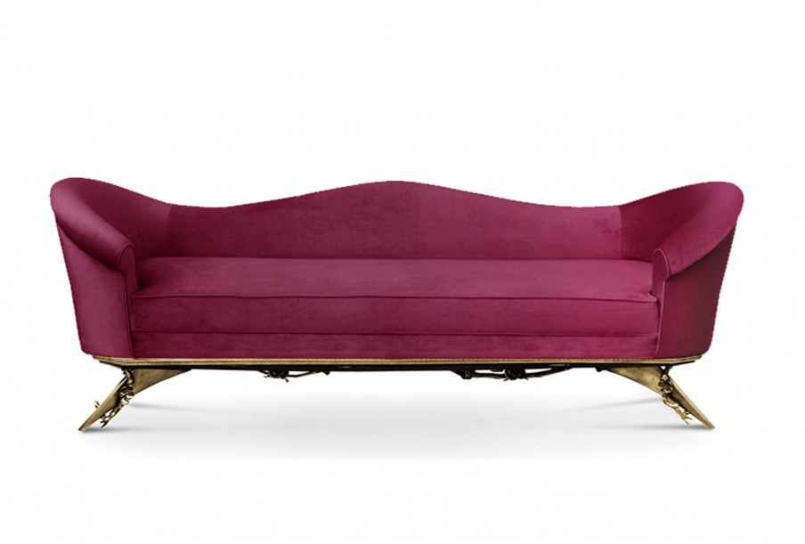 Диван на лакированном каркасе Colette, Koket