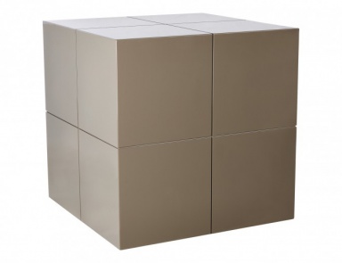 Тумбочка прикроватная на каркасе из дерева Large Cube, Kelly Hoppen