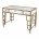 Стол письменный Mirror Top Desk With Bamboo Frame In Gold Leaf