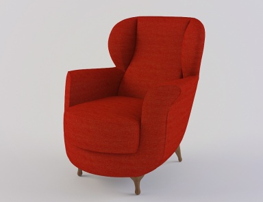 Кресло на деревянном каркасе Papy Bergere, Moroso