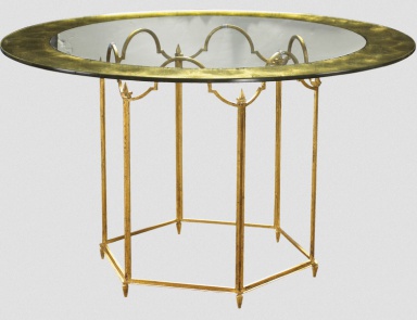 Стол со стеклянной столешницей Lanterne, French Heritage