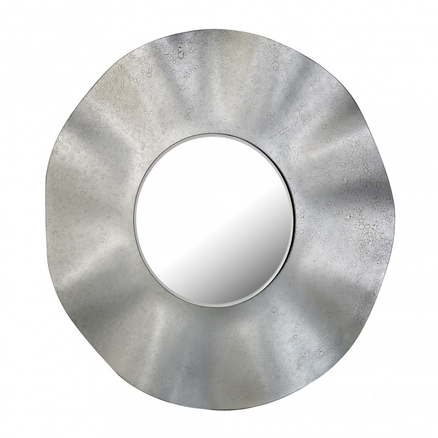 Настенное Bent Glass Wall Mirror In Antique Silver Finish Dimond Home