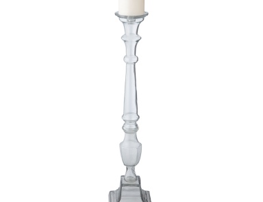 Подсвечник Tall Clear Glass Knight Pillar Holder - Sm Dimond Home