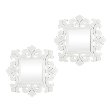 Настенное Haylee Mini Scroll Work Framed Mirrors - Set of 2