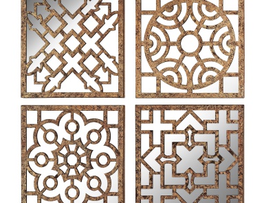 Настенное Mirrored Wall Panels - Set of 4 Dimond Home