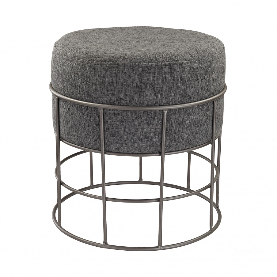 Табурет Pewter and Grey Linen Stool Dimond Home