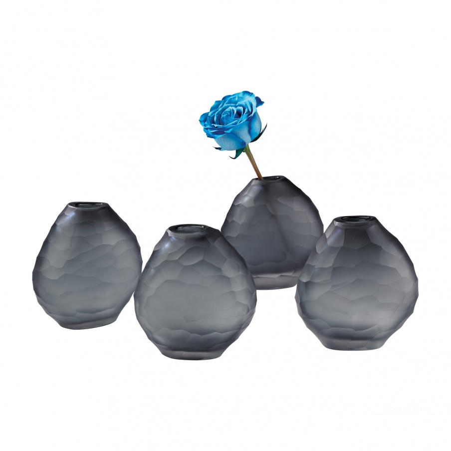 Ваза Cut Pebble Vases - Grey Dimond Home