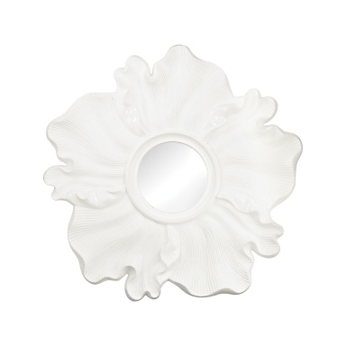 Настенное Gloss White Flower Mirror
